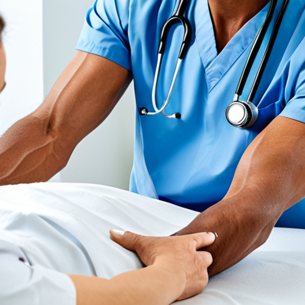 **

"A medical professional (doctor or physiotherapist) performing the Epley maneuver on a patient. The setting is a bright, clean clinic. The patient is fully clothed and appears calm. The doctor is explaining the process. Focus on the precision of the movement and the reassuring atmosphere. Safe for work, appropriate content, fully clothed, professional medical setting, natural proportions, perfect anatomy, modest."

**
